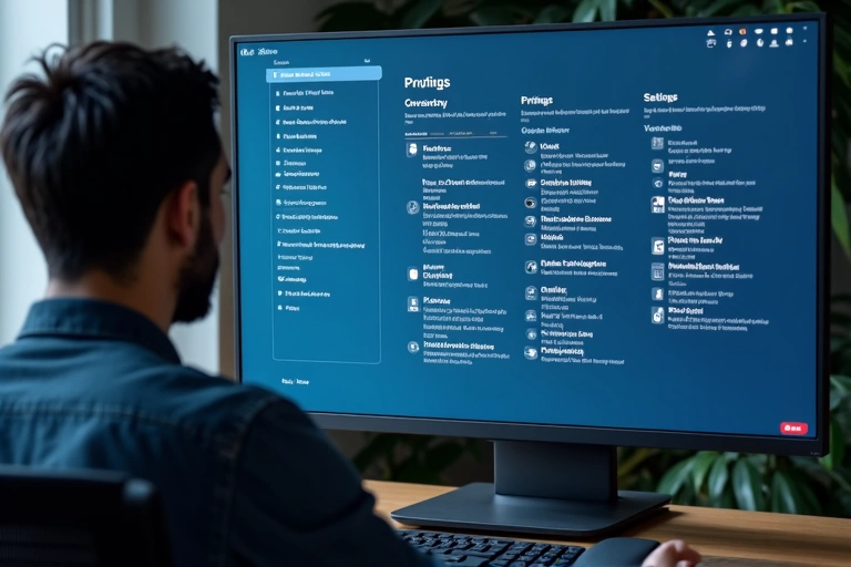 Persona che clicca su 'Privacy Settings' su uno schermo di computer, rappresentando i diritti dell'utente